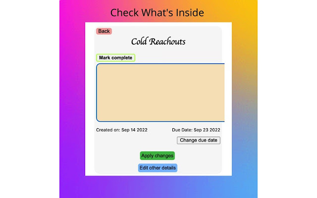 Task Manager for ClickUp from Chrome web store to be run with OffiDocs Chromium online Task Manager for ClickUp from Chrome web store to be run with OffiDocs Chromium online