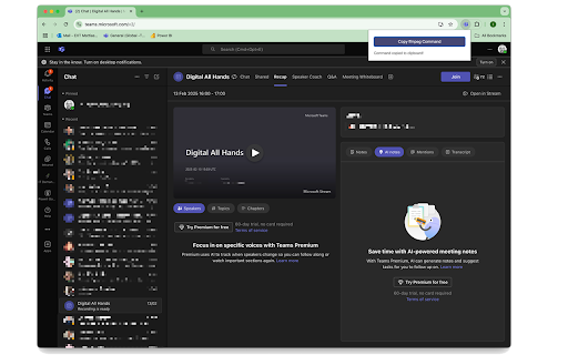 Teams Recording Downloader from Chrome web store to be run with OffiDocs Chromium online Teams Recording Downloader from Chrome web store to be run with OffiDocs Chromium online