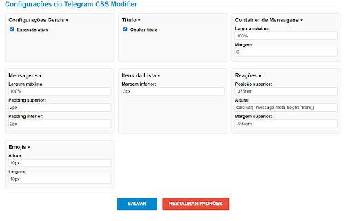 Telegram Full Size Layout Change from Chrome web store to be run with OffiDocs Chromium online Telegram Full Size Layout Change from Chrome web store to be run with OffiDocs Chromium online