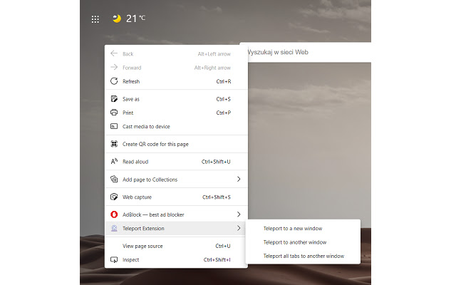 Teleport Extension from Chrome web store to be run with OffiDocs Chromium online Teleport Extension from Chrome web store to be run with OffiDocs Chromium online