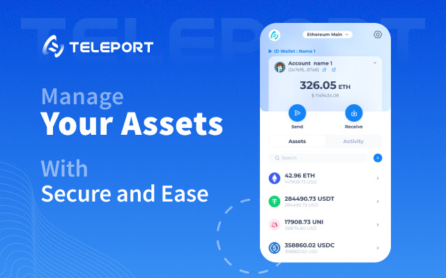 Teleport Wallet from Chrome web store to be run with OffiDocs Chromium online Teleport Wallet from Chrome web store to be run with OffiDocs Chromium online