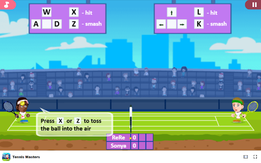 Tennis Masters Game Challenge friends or the computer in 2 player mode! from Chrome web store to be run with OffiDocs Chromium online Tennis Masters Game Challenge friends or the computer in 2 player mode! from Chrome web store to be run with OffiDocs Chromium online