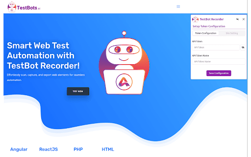 TestBot Recorder from Chrome web store to be run with OffiDocs Chromium online TestBot Recorder from Chrome web store to be run with OffiDocs Chromium online