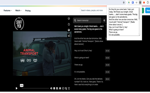 Text Extractor from Transcripts from Chrome web store to be run with OffiDocs Chromium online Text Extractor from Transcripts from Chrome web store to be run with OffiDocs Chromium online