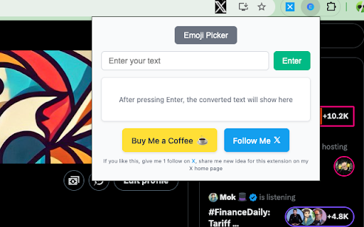 Text Style Converter and Emoji Copier from Chrome web store to be run with OffiDocs Chromium online Text Style Converter and Emoji Copier from Chrome web store to be run with OffiDocs Chromium online