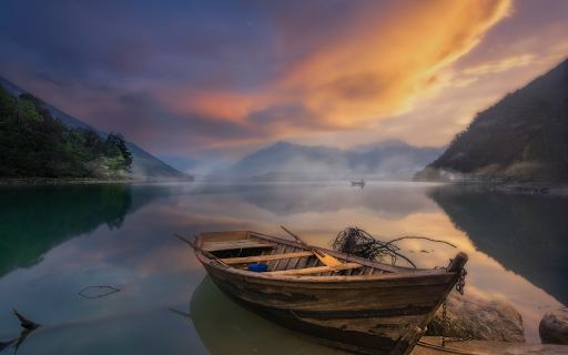 The Boat and the Lake at Dawn from Chrome web store to be run with OffiDocs Chromium online The Boat and the Lake at Dawn from Chrome web store to be run with OffiDocs Chromium online