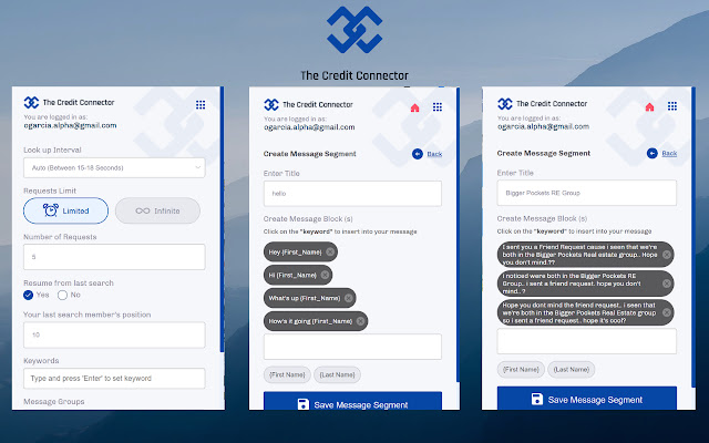 The Credit Connector from Chrome web store to be run with OffiDocs Chromium online The Credit Connector from Chrome web store to be run with OffiDocs Chromium online