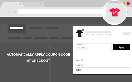 TheTrendyTee Smart Coupon from Chrome web store to be run with OffiDocs Chromium online TheTrendyTee Smart Coupon from Chrome web store to be run with OffiDocs Chromium online