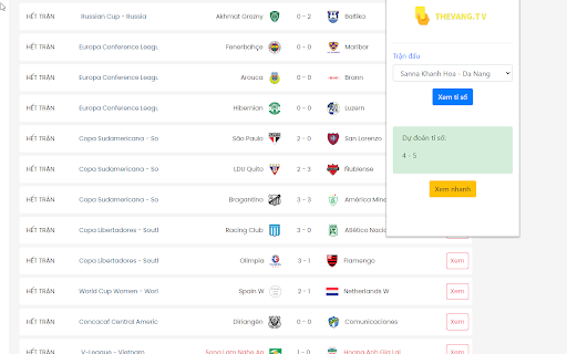 Thevang Trực Tiếp Bóng Đá from Chrome web store to be run with OffiDocs Chromium online Thevang Trực Tiếp Bóng Đá from Chrome web store to be run with OffiDocs Chromium online