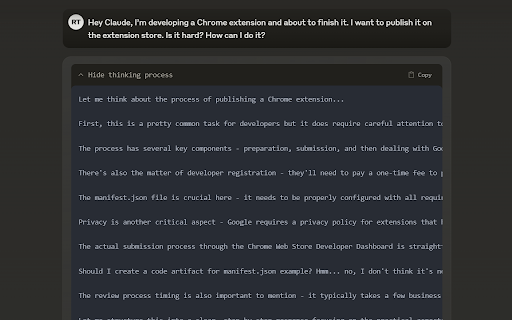 Thinking Claude from Chrome web store to be run with OffiDocs Chromium online Thinking Claude from Chrome web store to be run with OffiDocs Chromium online