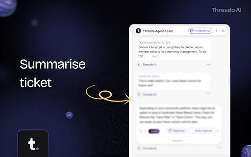 Threado AI’s Agent Assist from Chrome web store to be run with OffiDocs Chromium online Threado AI’s Agent Assist from Chrome web store to be run with OffiDocs Chromium online