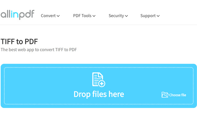 TIFF to PDF Allinpdf.com from Chrome web store to be run with OffiDocs Chromium online TIFF to PDF Allinpdf.com from Chrome web store to be run with OffiDocs Chromium online