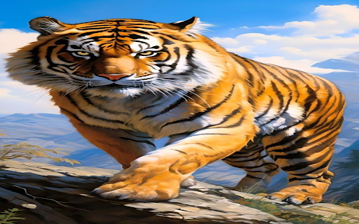 Tiger in the mountains wallpaper from Chrome web store to be run with OffiDocs Chromium online Tiger in the mountains wallpaper from Chrome web store to be run with OffiDocs Chromium online