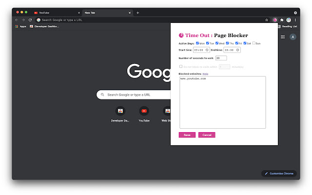 Time Out : Page Blocker from Chrome web store to be run with OffiDocs Chromium online Time Out : Page Blocker from Chrome web store to be run with OffiDocs Chromium online