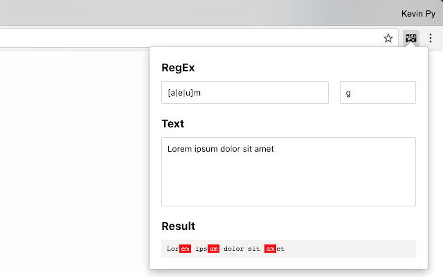 Tiny Regex from Chrome web store to be run with OffiDocs Chromium online Tiny Regex from Chrome web store to be run with OffiDocs Chromium online