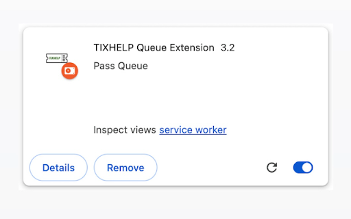 TIXHELP Queue Extension from Chrome web store to be run with OffiDocs Chromium online TIXHELP Queue Extension from Chrome web store to be run with OffiDocs Chromium online