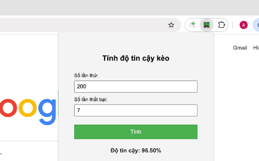 Tính độ tin cậy from Chrome web store to be run with OffiDocs Chromium online Tính độ tin cậy from Chrome web store to be run with OffiDocs Chromium online