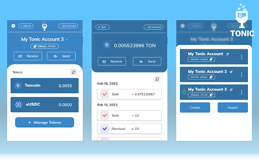 Tonic Wallet from Chrome web store to be run with OffiDocs Chromium online Tonic Wallet from Chrome web store to be run with OffiDocs Chromium online