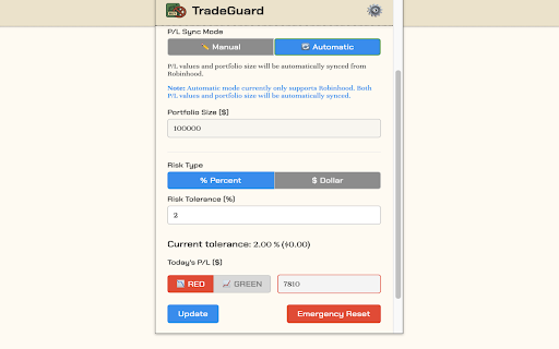 TradeGuard from Chrome web store to be run with OffiDocs Chromium online TradeGuard from Chrome web store to be run with OffiDocs Chromium online