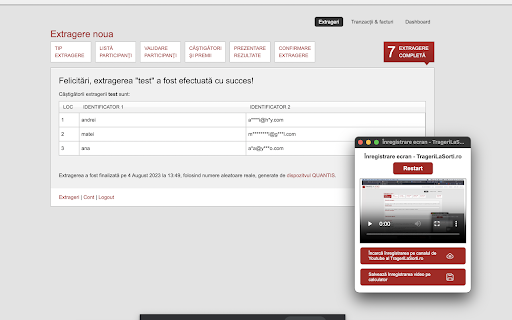 TrageriLaSorti.ro Screen Recorder from Chrome web store to be run with OffiDocs Chromium online TrageriLaSorti.ro Screen Recorder from Chrome web store to be run with OffiDocs Chromium online