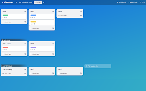 Trello Groups from Chrome web store to be run with OffiDocs Chromium online Trello Groups from Chrome web store to be run with OffiDocs Chromium online