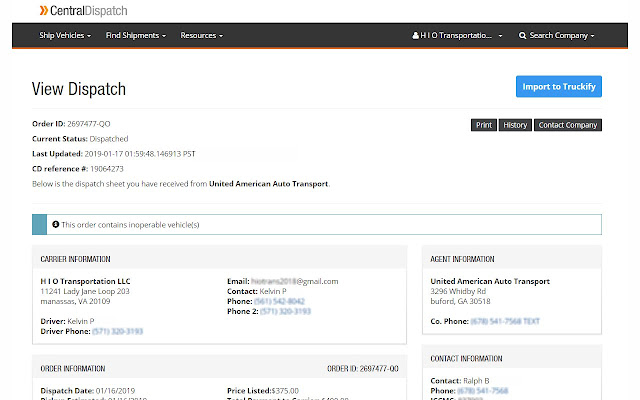 Truckify Importer from Chrome web store to be run with OffiDocs Chromium online Truckify Importer from Chrome web store to be run with OffiDocs Chromium online