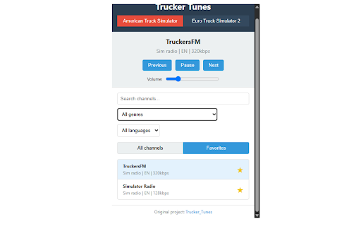 TruckSim Radio from Chrome web store to be run with OffiDocs Chromium online TruckSim Radio from Chrome web store to be run with OffiDocs Chromium online