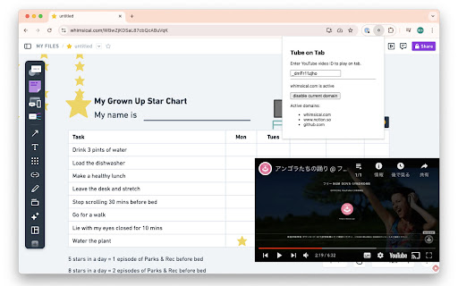 Tube on tab from Chrome web store to be run with OffiDocs Chromium online Tube on tab from Chrome web store to be run with OffiDocs Chromium online