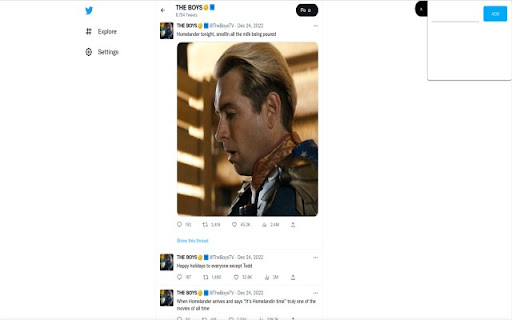 Tweet Blocker from Chrome web store to be run with OffiDocs Chromium online Tweet Blocker from Chrome web store to be run with OffiDocs Chromium online