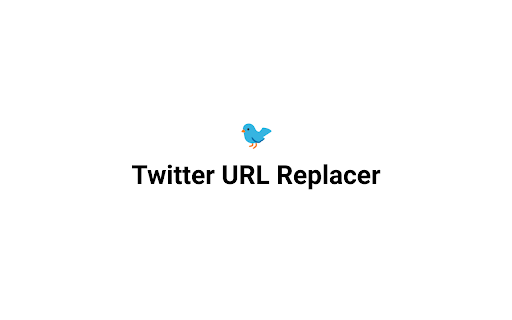 Twitter URL Replacer from Chrome web store to be run with OffiDocs Chromium online Twitter URL Replacer from Chrome web store to be run with OffiDocs Chromium online