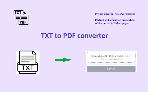 TXT to PDF from Chrome web store to be run with OffiDocs Chromium online TXT to PDF from Chrome web store to be run with OffiDocs Chromium online