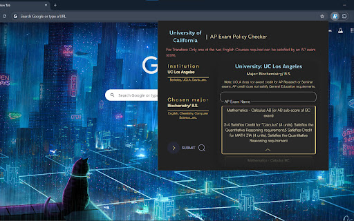UC AP Exam Policy Checker from Chrome web store to be run with OffiDocs Chromium online UC AP Exam Policy Checker from Chrome web store to be run with OffiDocs Chromium online