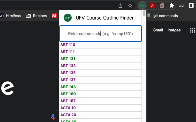 UFV Course Outline Finder from Chrome web store to be run with OffiDocs Chromium online UFV Course Outline Finder from Chrome web store to be run with OffiDocs Chromium online