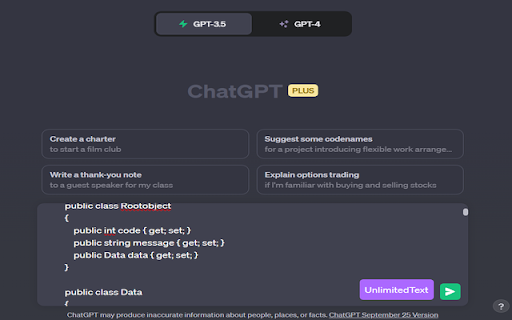 UnlimitedTextGPT from Chrome web store to be run with OffiDocs Chromium online UnlimitedTextGPT from Chrome web store to be run with OffiDocs Chromium online