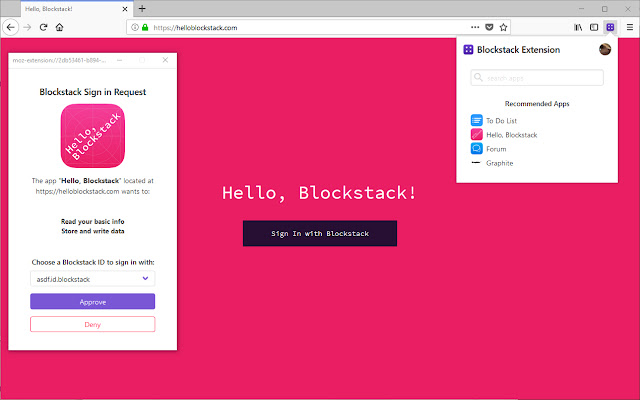 (Unofficial) Blockstack Extension from Chrome web store to be run with OffiDocs Chromium online (Unofficial) Blockstack Extension from Chrome web store to be run with OffiDocs Chromium online
