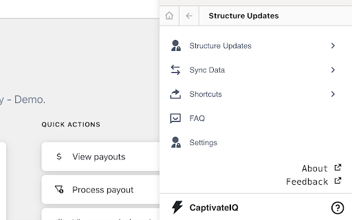 Unofficial CaptivateIQ Extension from Chrome web store to be run with OffiDocs Chromium online Unofficial CaptivateIQ Extension from Chrome web store to be run with OffiDocs Chromium online