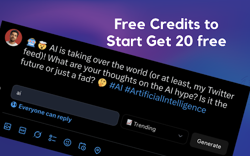 Uoo.Ai AI Powered Comments Replies for LinkedIn, X, Facebook from Chrome web store to be run with OffiDocs Chromium online Uoo.Ai AI Powered Comments Replies for LinkedIn, X, Facebook from Chrome web store to be run with OffiDocs Chromium online