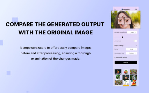 Upscalepics from Chrome web store to be run with OffiDocs Chromium online Upscalepics from Chrome web store to be run with OffiDocs Chromium online