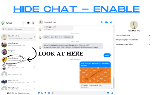 Utilities for Facebook Messenger from Chrome web store to be run with OffiDocs Chromium online Utilities for Facebook Messenger from Chrome web store to be run with OffiDocs Chromium online