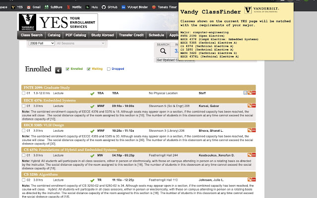 Vandy Class Finder from Chrome web store to be run with OffiDocs Chromium online Vandy Class Finder from Chrome web store to be run with OffiDocs Chromium online