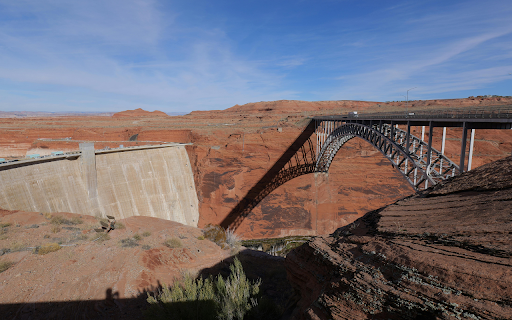 View of the Glen Canyon Dam Bridge from Chrome web store to be run with OffiDocs Chromium online View of the Glen Canyon Dam Bridge from Chrome web store to be run with OffiDocs Chromium online
