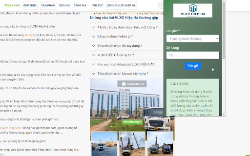 VLXD Hiệp Hà from Chrome web store to be run with OffiDocs Chromium online VLXD Hiệp Hà from Chrome web store to be run with OffiDocs Chromium online