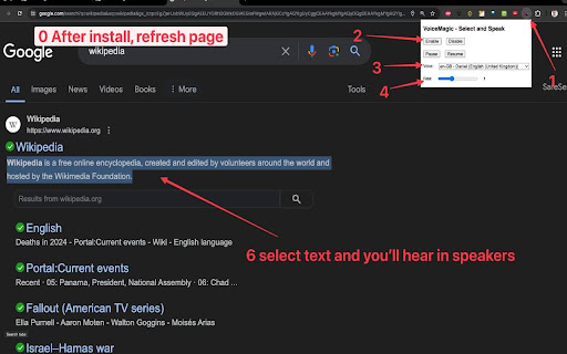 VoiceMagic: Transform Text into Spoken Words from Chrome web store to be run with OffiDocs Chromium online VoiceMagic: Transform Text into Spoken Words from Chrome web store to be run with OffiDocs Chromium online