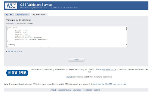 W3C CSS Validation from Chrome web store to be run with OffiDocs Chromium online W3C CSS Validation from Chrome web store to be run with OffiDocs Chromium online