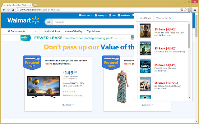 Walmart Deals from Chrome web store to be run with OffiDocs Chromium online Walmart Deals from Chrome web store to be run with OffiDocs Chromium online