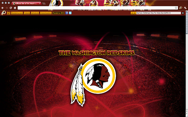 Washington Redskins Theme from Chrome web store to be run with OffiDocs Chromium online Washington Redskins Theme from Chrome web store to be run with OffiDocs Chromium online