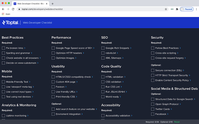 Web Developer Checklist from Chrome web store to be run with OffiDocs Chromium online Web Developer Checklist from Chrome web store to be run with OffiDocs Chromium online