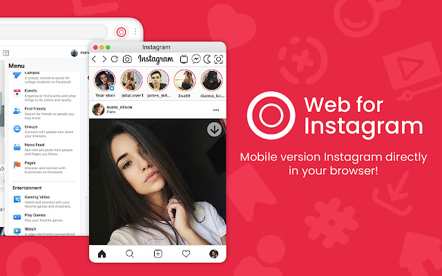 Web for Instagram™ from Chrome web store to be run with OffiDocs Chromium online Web for Instagram™ from Chrome web store to be run with OffiDocs Chromium online