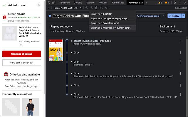 WebPageTest Recorder Extension from Chrome web store to be run with OffiDocs Chromium online WebPageTest Recorder Extension from Chrome web store to be run with OffiDocs Chromium online
