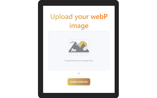 WebP to PNG image converter from Chrome web store to be run with OffiDocs Chromium online WebP to PNG image converter from Chrome web store to be run with OffiDocs Chromium online
